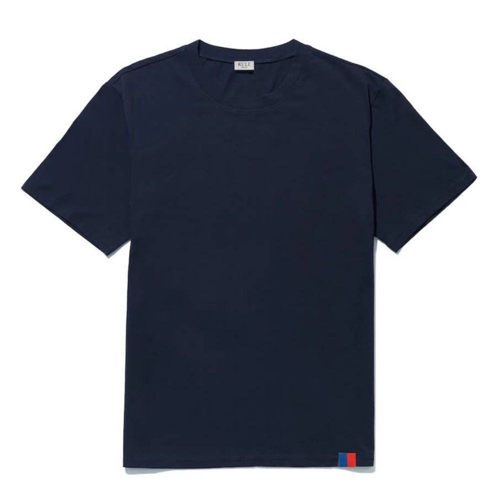 KULE Mens Mister Archie Navy Blue Short Sleeve Tee Shirt